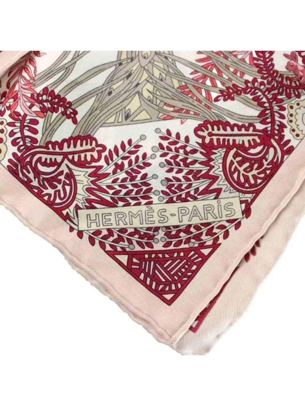 Hermes Carre 90 Maitres de la Foret Master of the Forest Large Scarf Shawl Logo - Picture 3 of 5